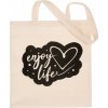 Bavlnená nákupná taška "enjoy life"