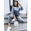 Sivá velúrová tepláková súprava SO COMFY