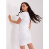 Biele športové šaty s vreckami