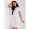 Biele športové šaty s vreckami
