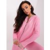Ružová tepláková súprava na zips