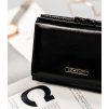 Lorenti Čierna malá kožená peňaženka S239