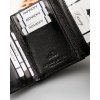 Lorenti Čierna malá kožená peňaženka S239