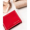 Peterson Červená malá kožená peňaženka bez zapínania Y402