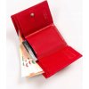 Peterson Červená malá kožená peňaženka Y394