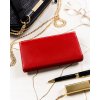 4U Cavaldi Červená kožená peňaženka s farebným vnútrom M541 (Veľkosť ONE SIZE)