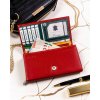 4U Cavaldi Červená kožená peňaženka s farebným vnútrom M541 (Veľkosť ONE SIZE)