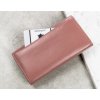 Cavaldi Ružová kožená jednofarebná dámska peňaženka M412