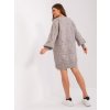Sivé pletené šaty