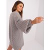 Sivé pletené šaty