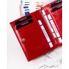 Cavaldi Červená kožená peňaženka so zapínaním M568