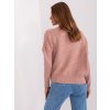 Ružový asymetrický sveter