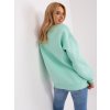Mintová oversize mikina BABE