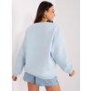 Svetlomodrá oversize mikina BABE