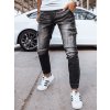 Čierne džínsové joggery s vreckami