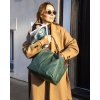 MAZZINI Zelená kabelka Carina Treccia