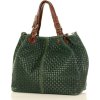 MAZZINI Zelená kabelka Carina Treccia