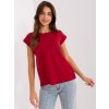 Vínové dámske basic tričko