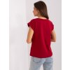 Vínové dámske basic tričko