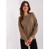 Hnedý basic sveter