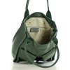 MARCO MAZZINI Tmavá-khaki shopper bag s vreckami