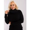 Čierny sveter s rolákom