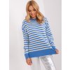 Modro-biely pruhovaný sveter (Veľkosť ONE SIZE)