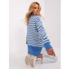 Modro-biely pruhovaný sveter (Veľkosť ONE SIZE)