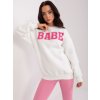 Smotanová oversize mikina BABE