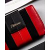 Peterson Čierno-červená stredná kožená peňaženka Y440