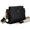 LuluCastagnette čierna crossbody kabelka s príveskom