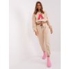 Béžová tepláková súprava bez kapucne