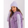 Fialová čiapka s aplikáciou