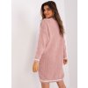 Ružové svetrové šaty