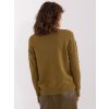 Khaki vrkôčikový sveter