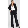 Čierne dámske spoločenské nohavice