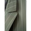 Khaki pruhované elegantné sako