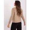 Béžový pletený Komplet topu a svetra