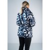 Tmavomodrá bunda so vzorom