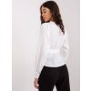 Biela zavinovacia blúzka s mašľou (Veľkosť S)