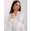 Biela zavinovacia blúzka s mašľou (Veľkosť S)