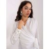 Biela zavinovacia blúzka s mašľou (Veľkosť S)