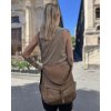 MARCO MAZZINI Béžová crossbody z prírodnej kože