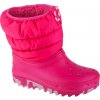 Tmavoružové snehule Crocs Classic Neo Puff Boot Kids