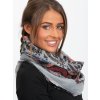 Sivá šatka s orientálnym vzorom * (Veľkosť ONE SIZE)