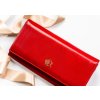 Rovicky Červená hladká kožená peňaženka V221