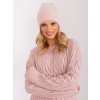 Svetloružová teplá čiapka