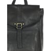 MARCO MAZZINI Čierny kožený batoh