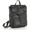 MARCO MAZZINI Čierny kožený batoh