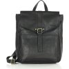MARCO MAZZINI Čierny kožený batoh